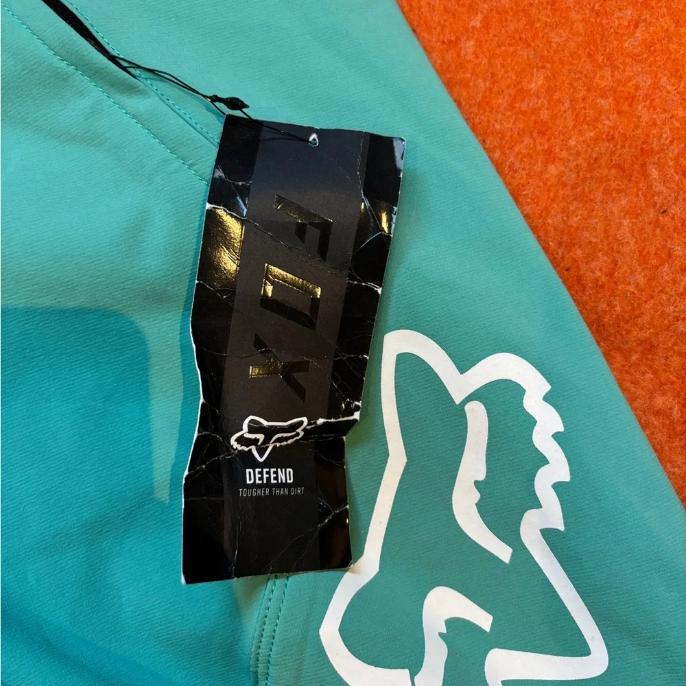 Fox Teal Women's Track Joggers with White Logos - Picture 3 of 9